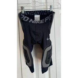 Nike Pro Combat Hard Plate Padded Football Compression Shorts Youth Size Medium
